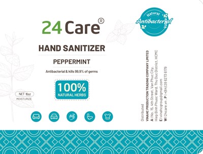 473 mL Label (Peppermint Front 16 Oz)
